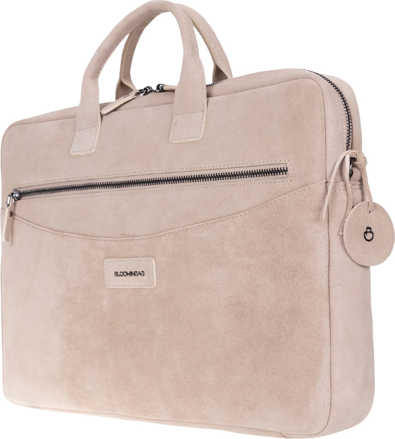 BloominBag Mist Still Hakiki Süet Deri 15-16 Inç Macbook/laptop Çantası görsel 2