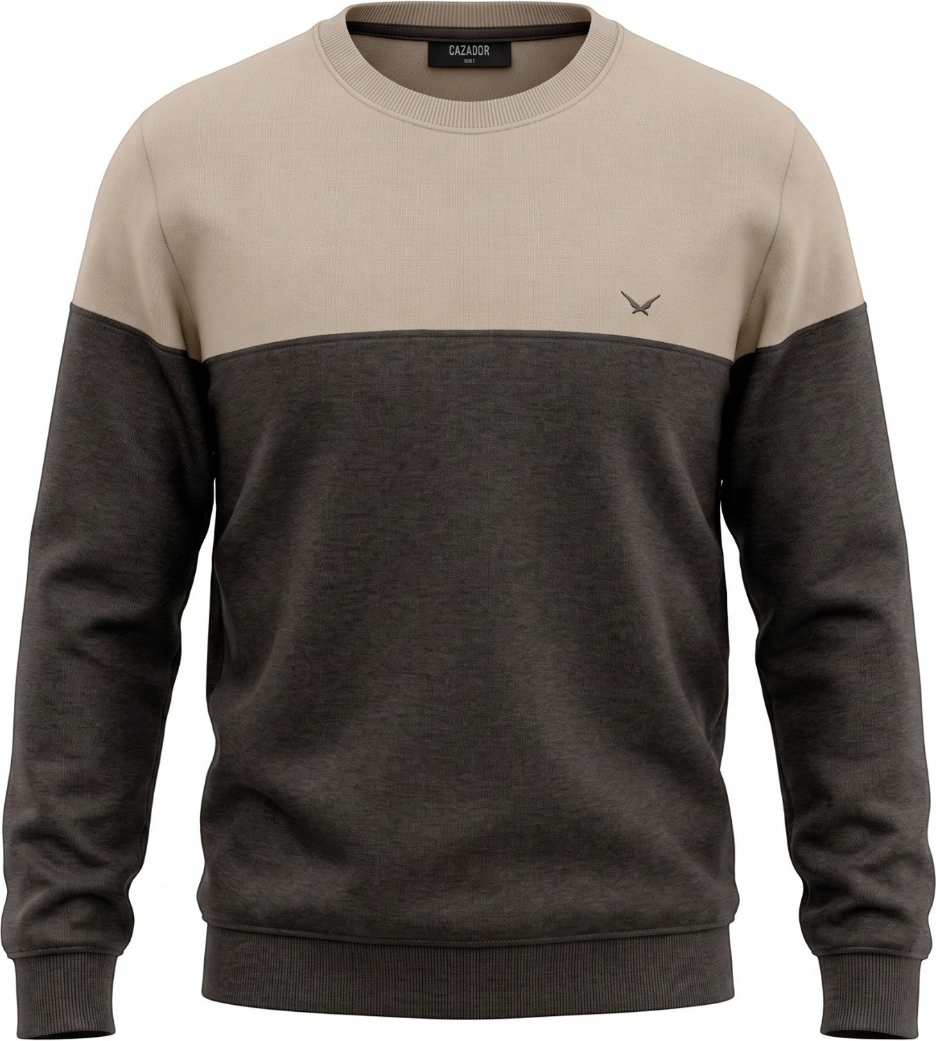 Cazador Caz 56420 Selanik Bis.yk. Sweat Bej Erkek Sweatshirt