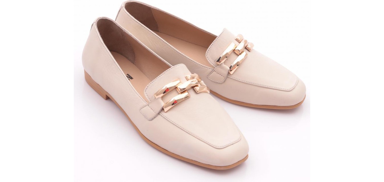 DGN 701 Kadın Aksesuarlı Loafer Ayakkabı görsel 6