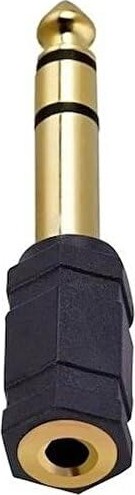 Die Grup Aux Amfi Giriş Çevirici Stereo Amfi Giriş Çevirici 3.5 mm Dişi 6.35 mm Erkek Çevirici Kulaklık Jack Piyano Çevirici görsel 2