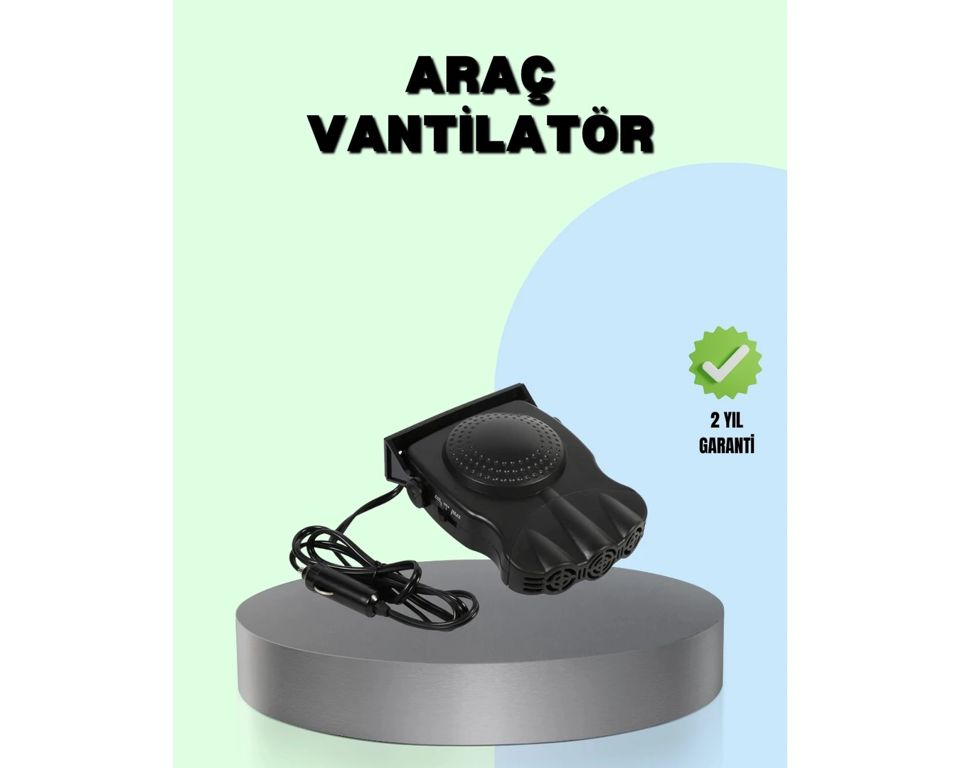 Resim 360° Ayarlanabilir Araç Içi Isıtıcı ve Fan 