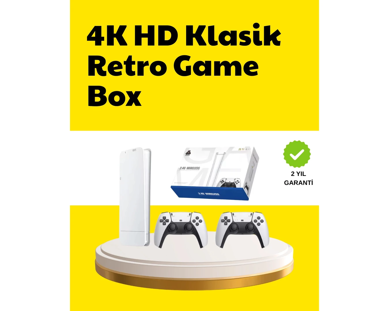 Resim Kahsen Store 2 Kablosuz Kollu HDMI Uyumlu M15 Oyun Konsolu 