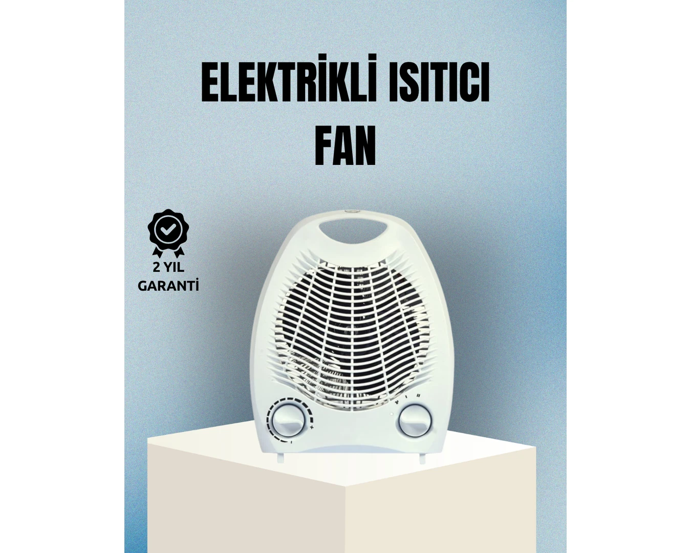 Resim Brf Fanlı Elektrikli Isıtıcı – 3 Kademeli Isı Ayarı ve Güvenli Kullanım 