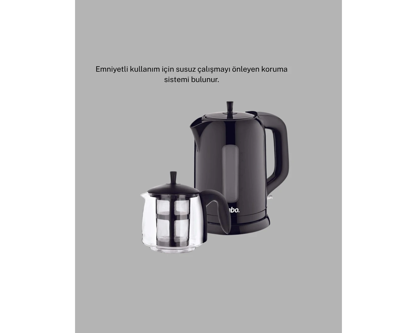 Resim Alvo Store Buğz Sinbo Stm 5840 Elektrikli Çay Makinesi 1800W Cam Demlik ve Sıcak Tutma Özellikli 