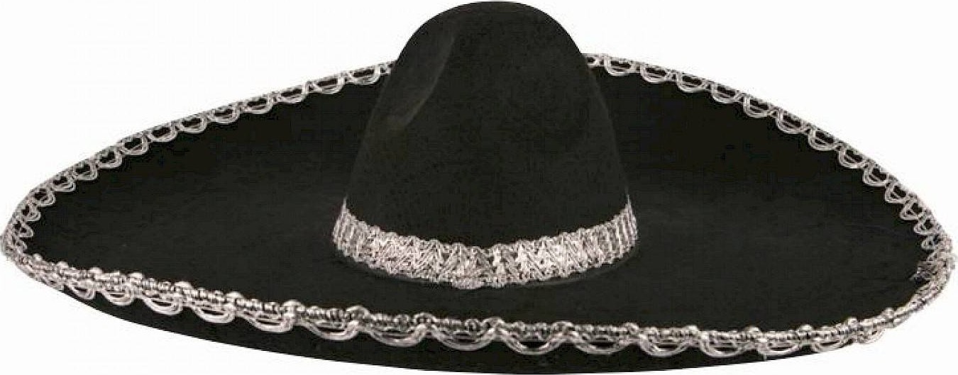 TeknoKapsül Sombrero Meksika Şapkası Mariachi Gümüş Şeritli Yetişkin Boy görsel 2