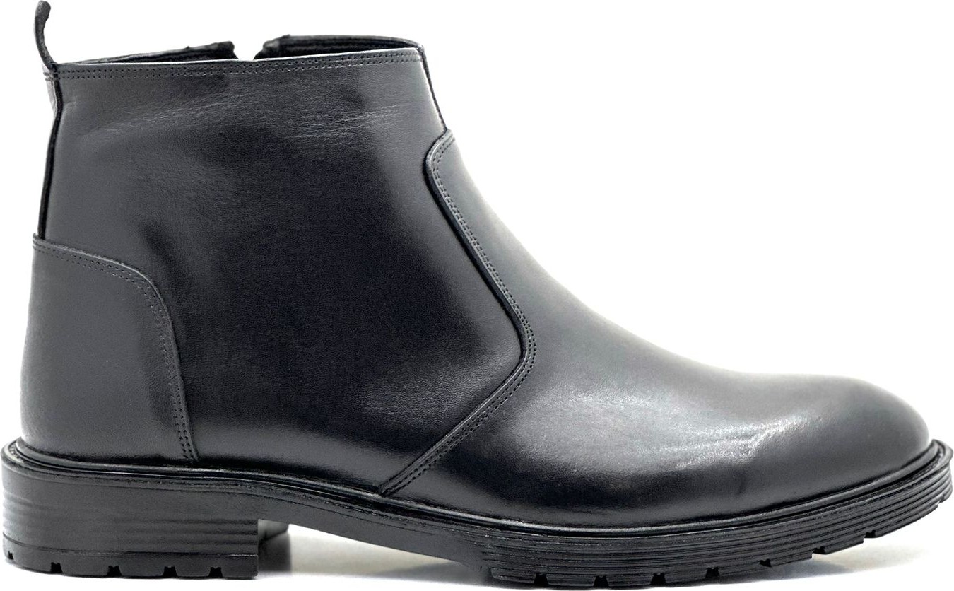 Bess Shoes Deri Bağcıksız Su Geçirmez Bot | Tam , Antik Deri, Soğuk ve Su Geçirmez, Bağcıksız Bot, Erkek Bot görsel 3