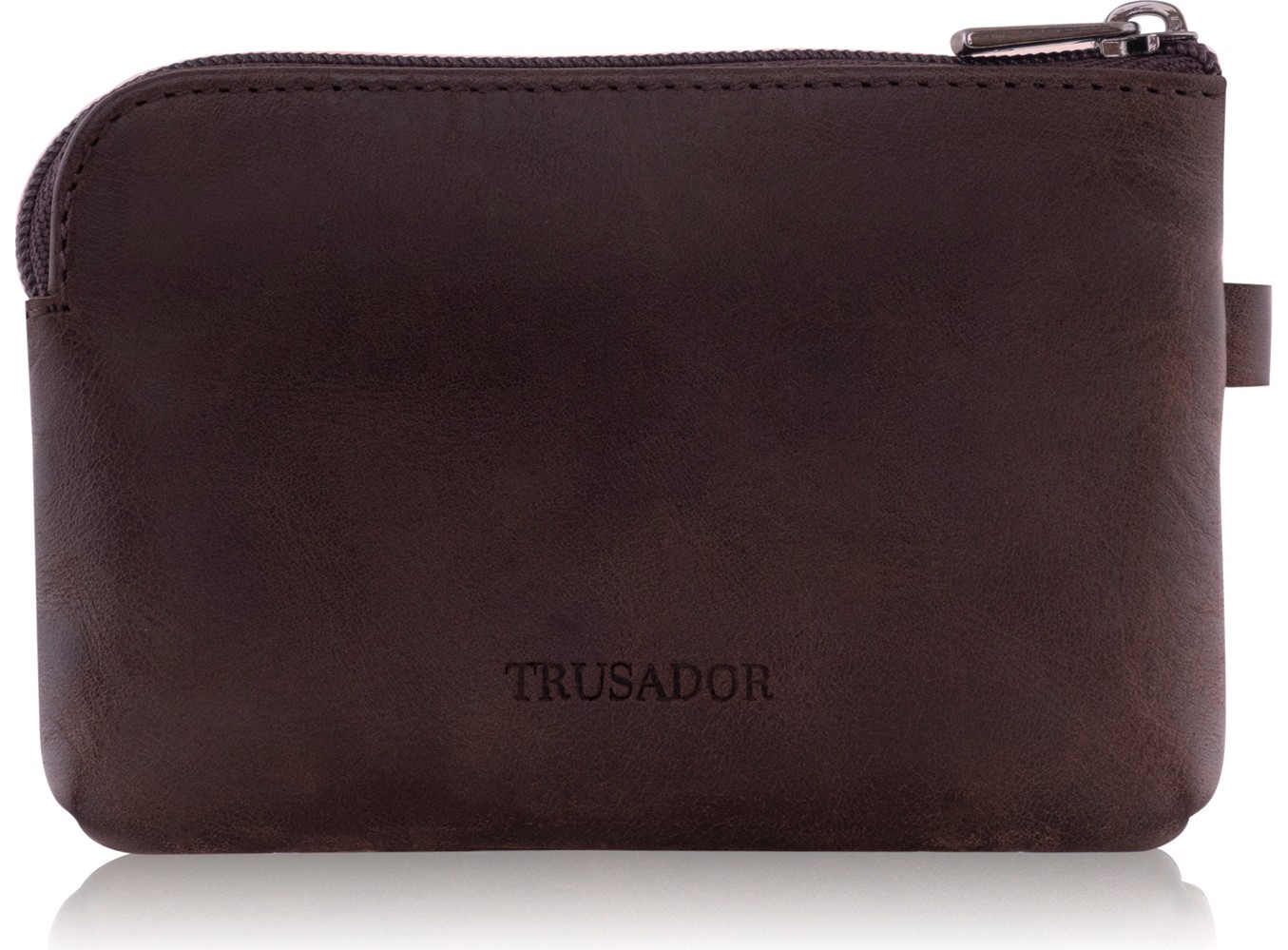 Trusador Milano Siyah Fermuarlı Mini Boy Kese Cüzdan Unisex Hakiki Deri Rfid Korumalı Erkek Kadın Anahtarlık Kartlık Bozuk Paralık Cüzdan Hediye görsel 8
