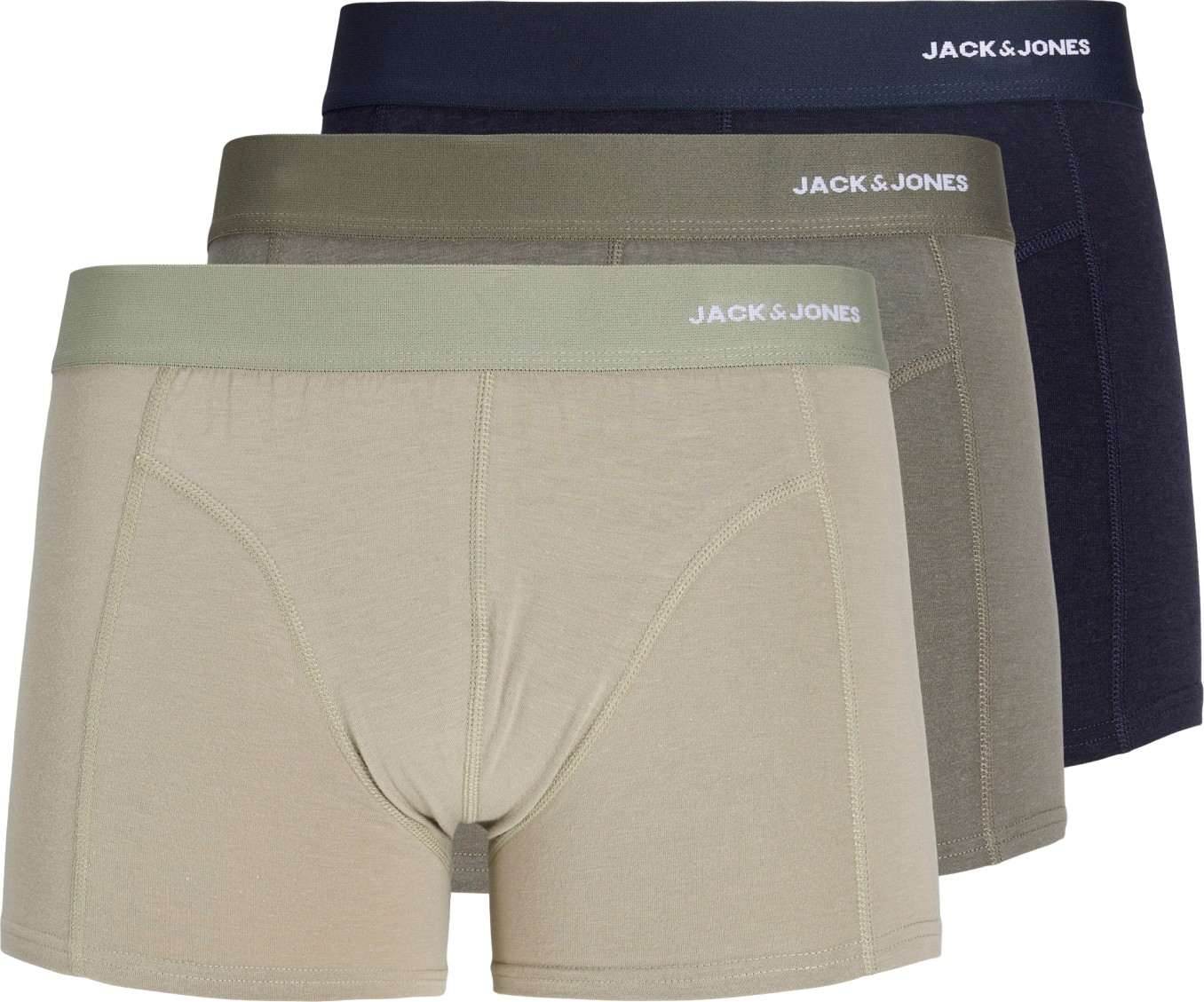 Jack & Jones Erkek 3'lü Bambu Boxer Paketi - Gabriel