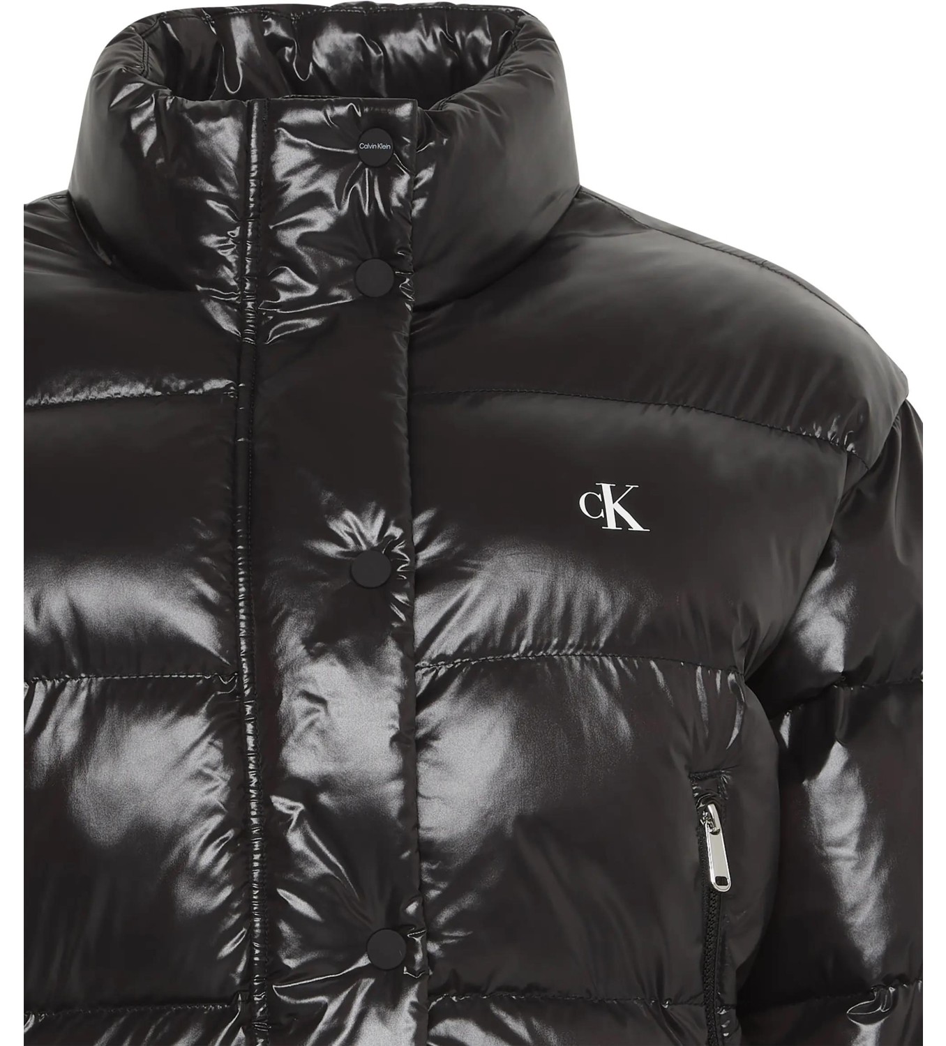 Calvin Klein Shıne Crop Puffer Jacket Kadın Mont LV047D504GUB1 görsel 3