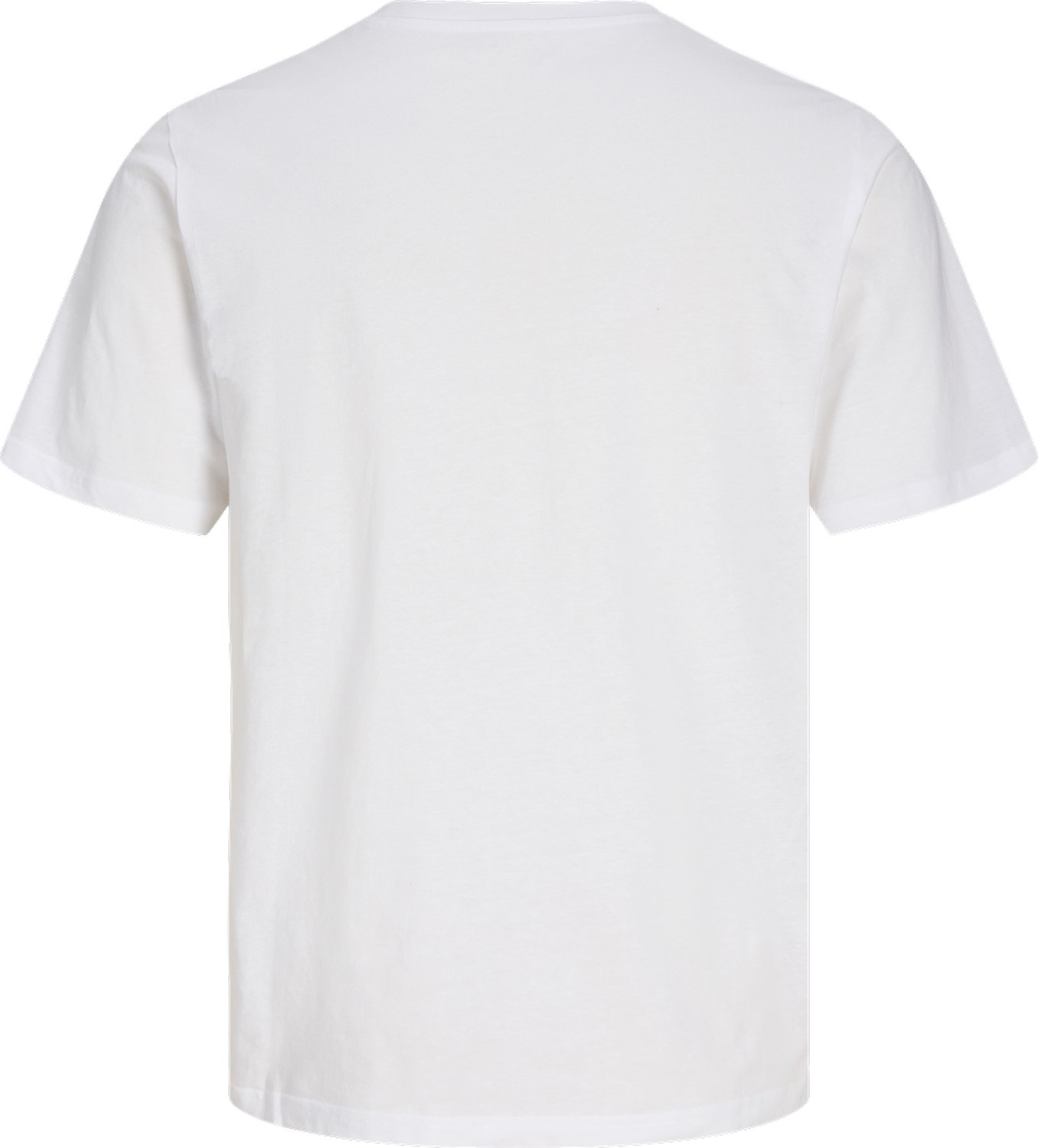 Jack & Jones Erkek Gögüs Baskılı Bisiklet Yaka Tisört Kısa Kol Basic Stil