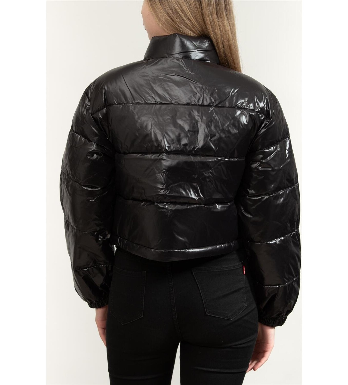 Calvin Klein Shıne Crop Puffer Jacket Kadın Mont LV047D504GUB1 görsel 4