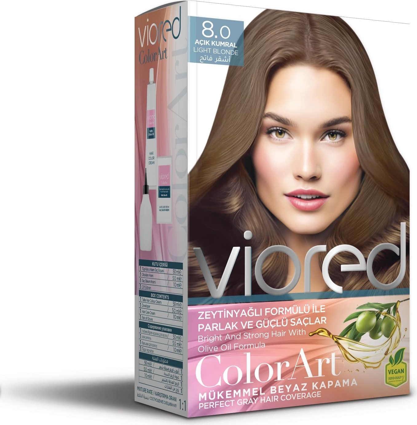 Esranın Dünyası Viored Color Art Set Saç Boyası 8.0 Açık Kumral