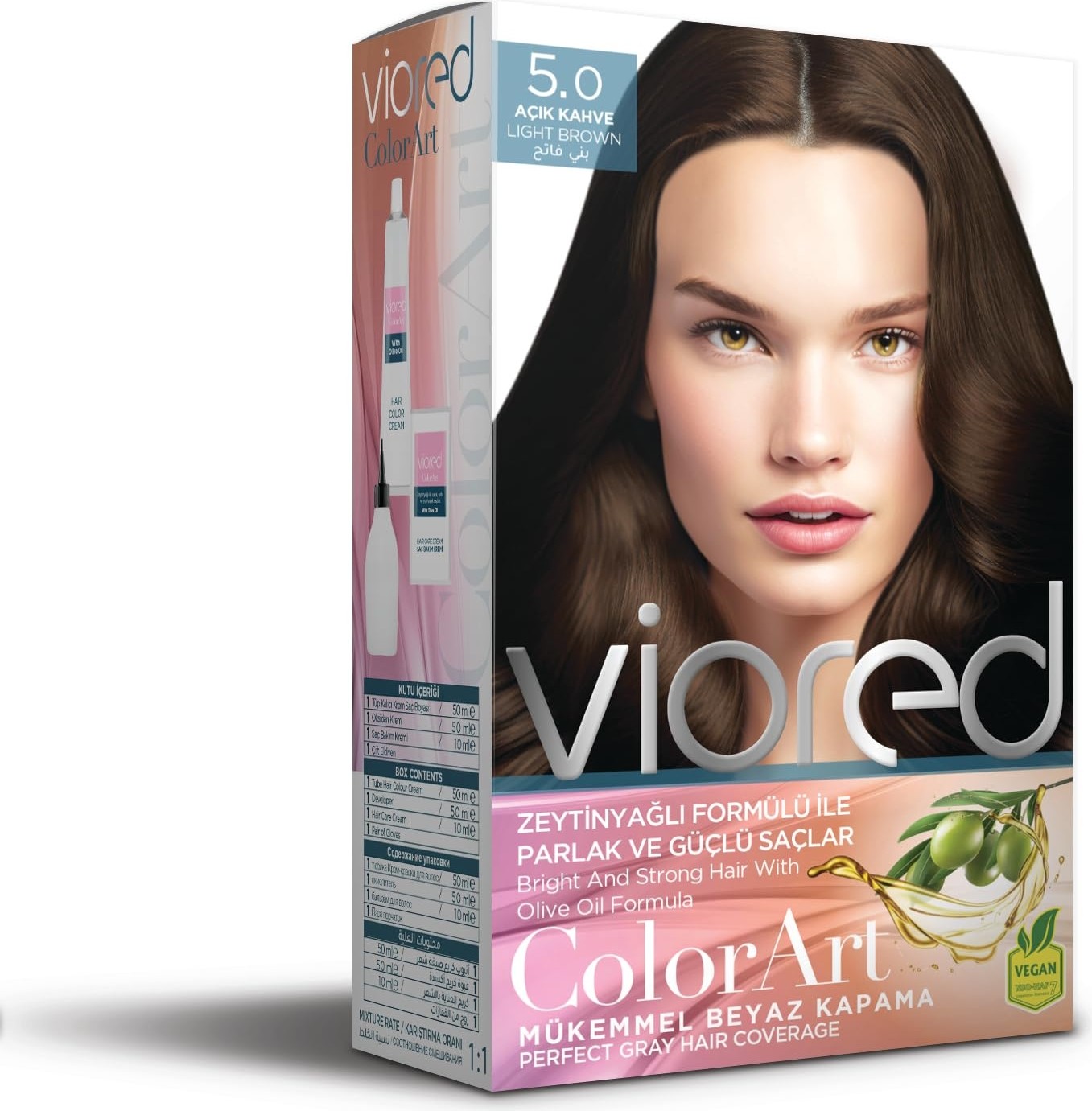 Esranın Dünyası Viored Color Art Set Saç Boyası 5.0 Açık Kahve