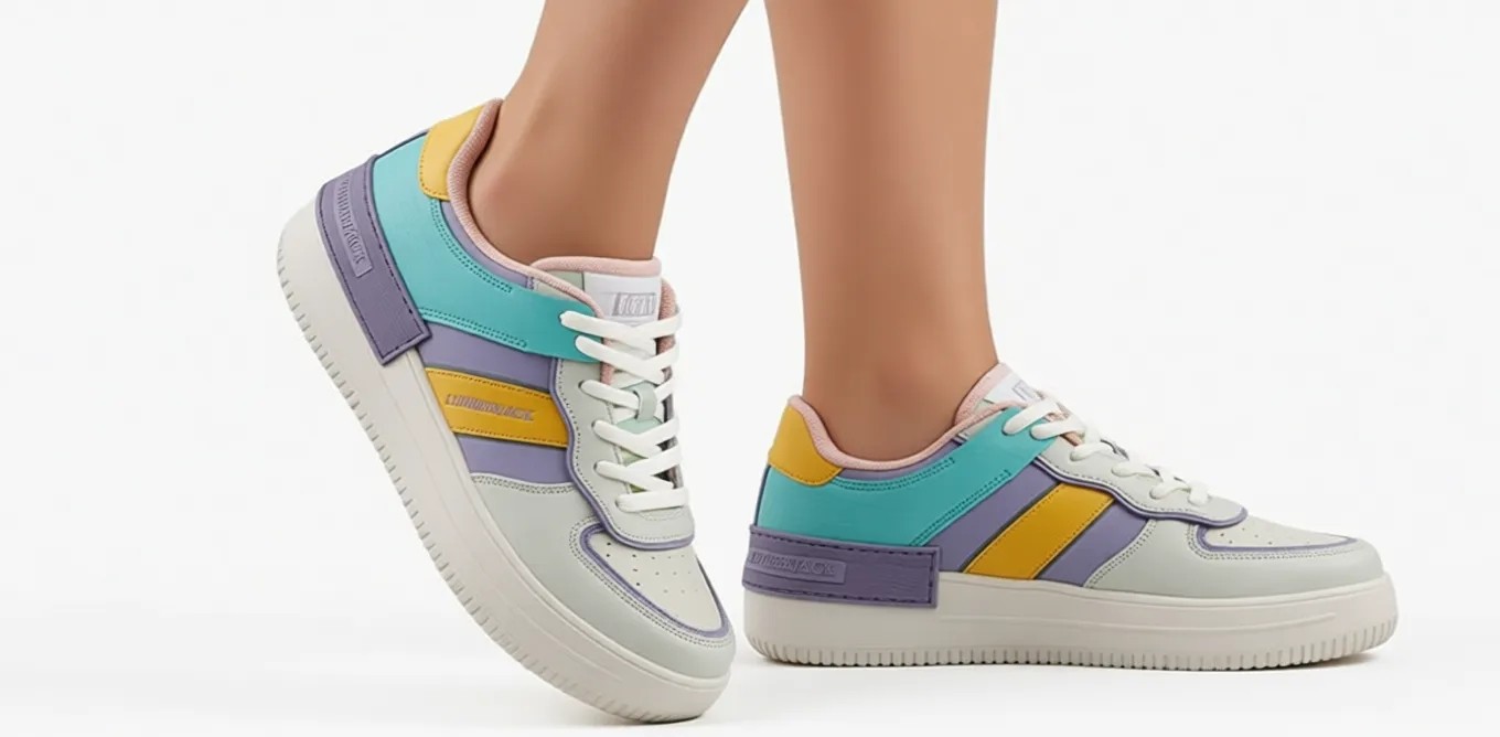 Lumberjack 3M Freya Kadın Sneaker Lila Deri Günlük Kullanım İçin Kaydırmaz Taban Özelliği görsel 6