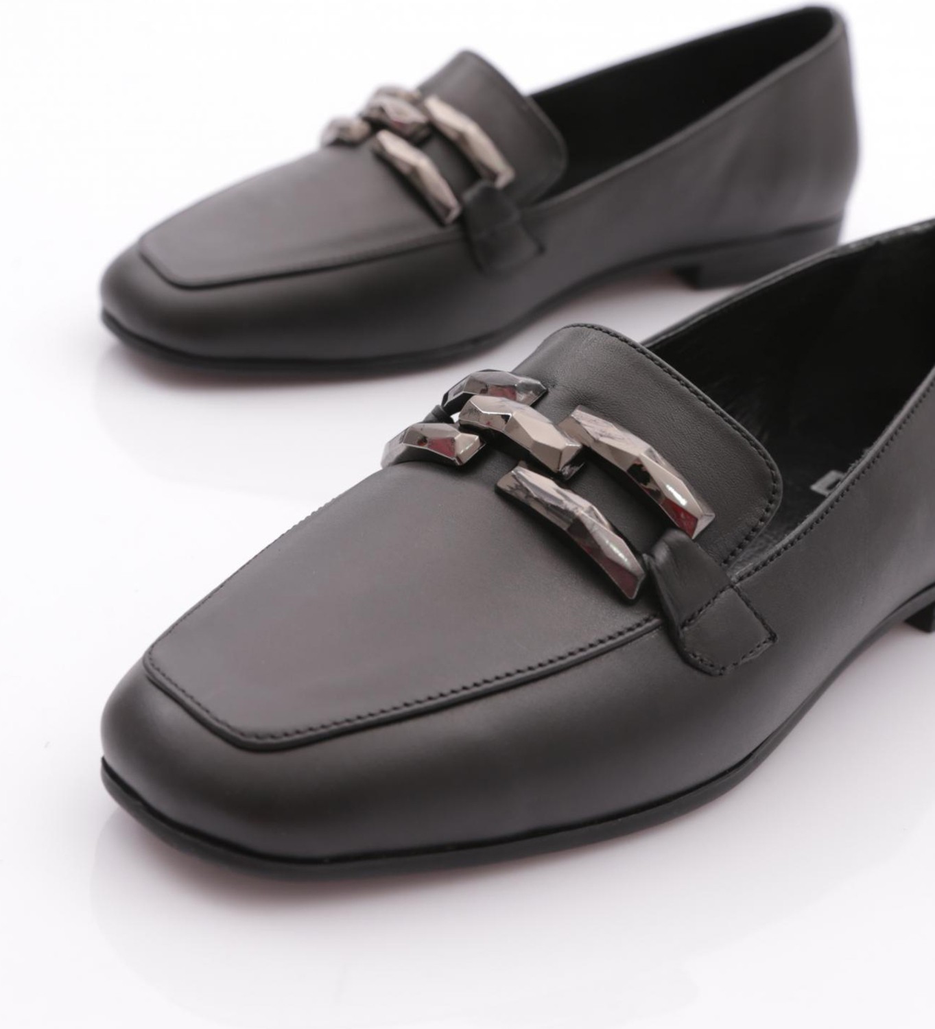DGN 701 Kadın Aksesuarlı Loafer Ayakkabı görsel 4