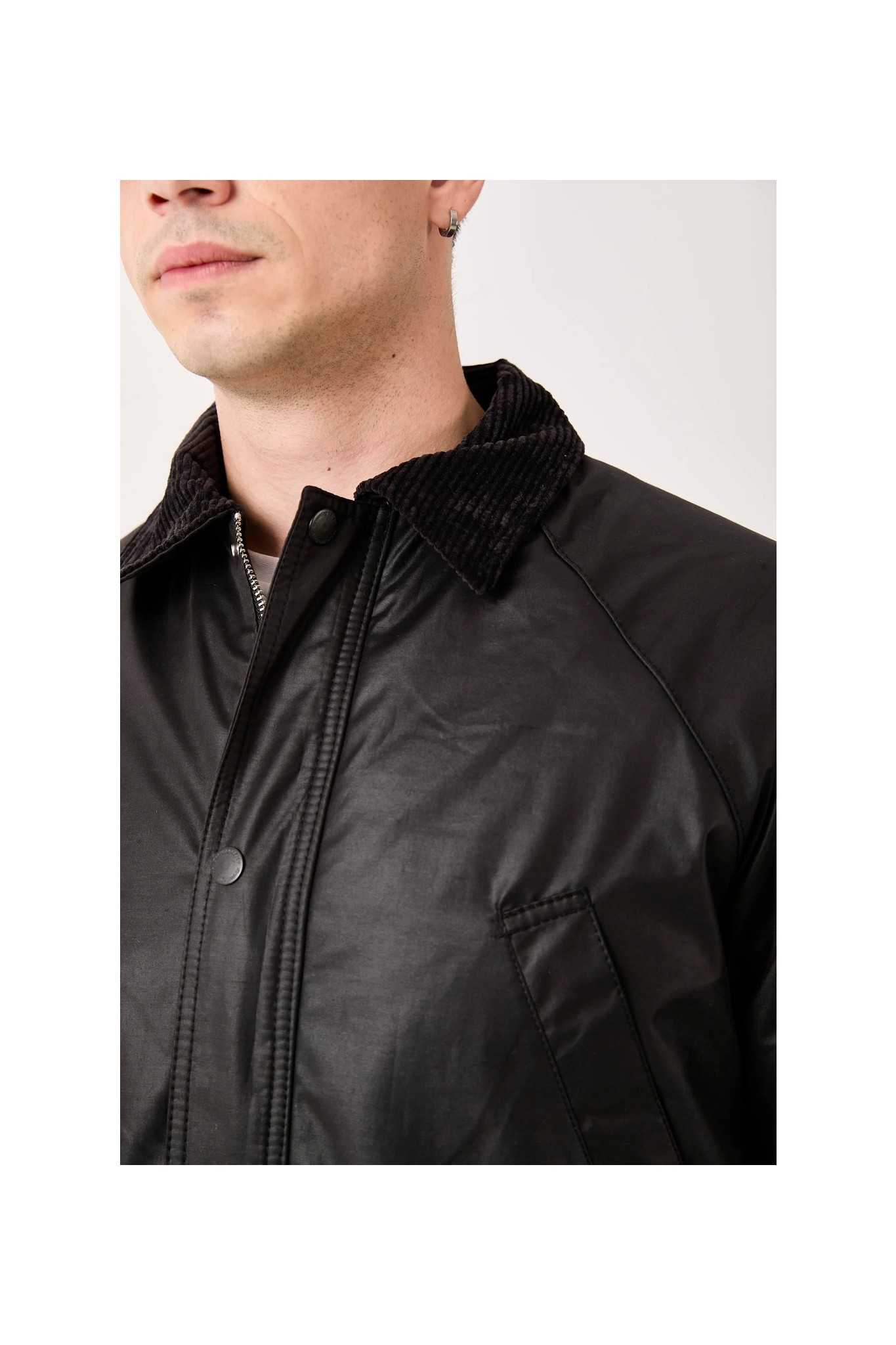 Rocqerx T-5850 Cep Detaylı Yaka Kadife Garnili Mont görsel 6