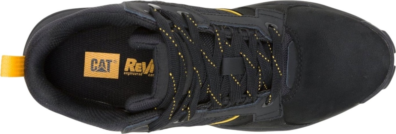 Cat Grapple Leather Mid Siyah Erkek Bot görsel 5