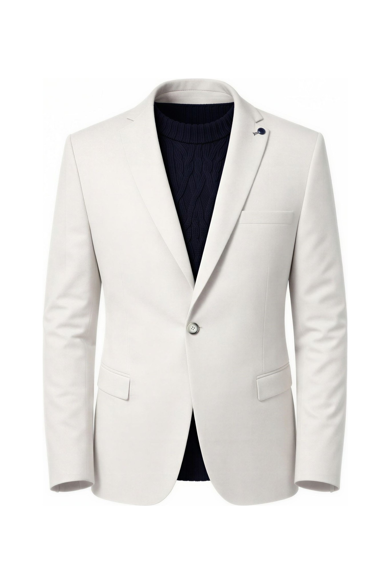 Plus Scorpion Taş Rengi Slim Fit Erkek Blazer Ceket, Modern Ofis & Davet Stili
