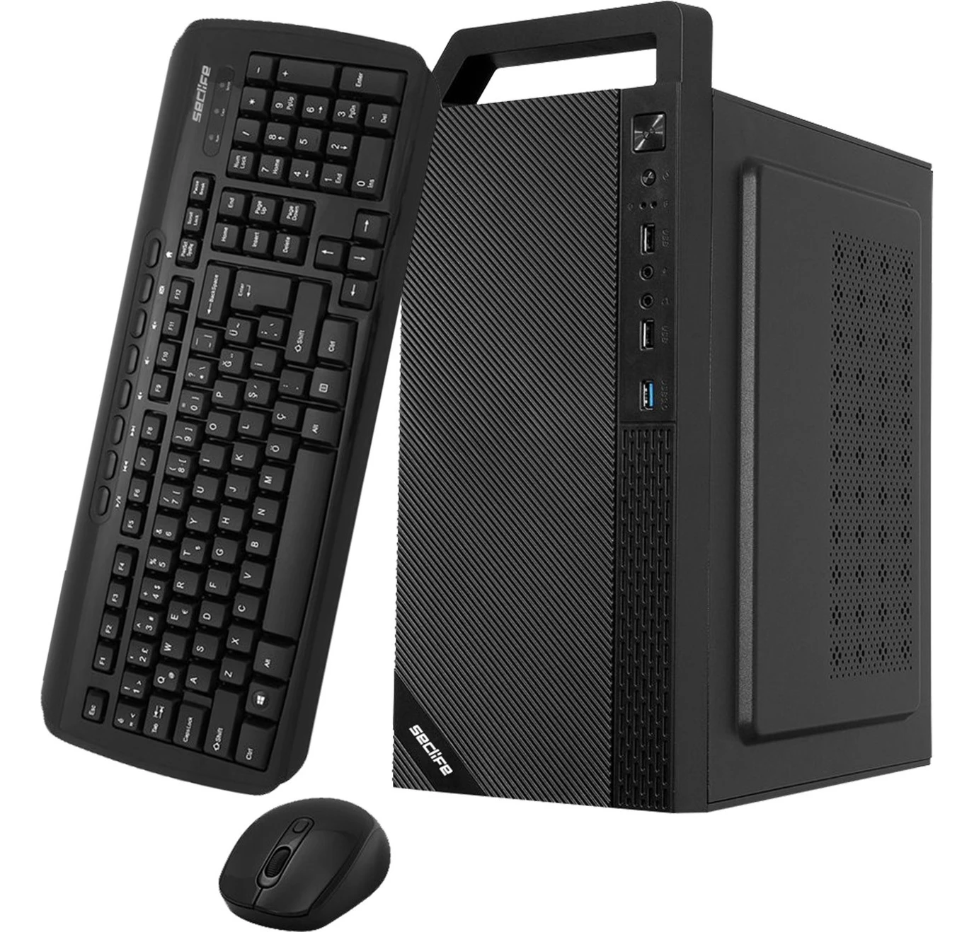 Resim Seclife SC-1233+ I5-12400F 16GB 1tb Nvme SSD 2gb VGA 300W Dos 