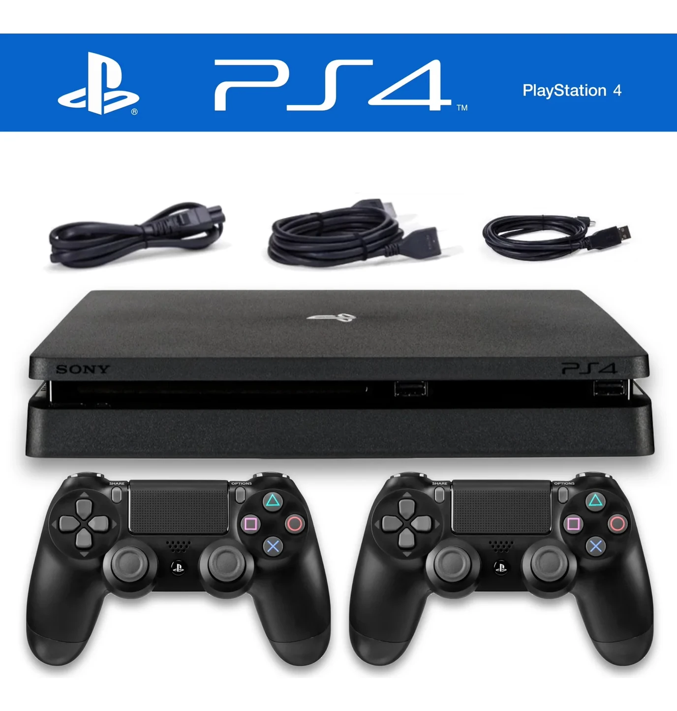 Resim Sony Playstation 4 Slim 1 Tb Çift Kol Yenilenmiş 