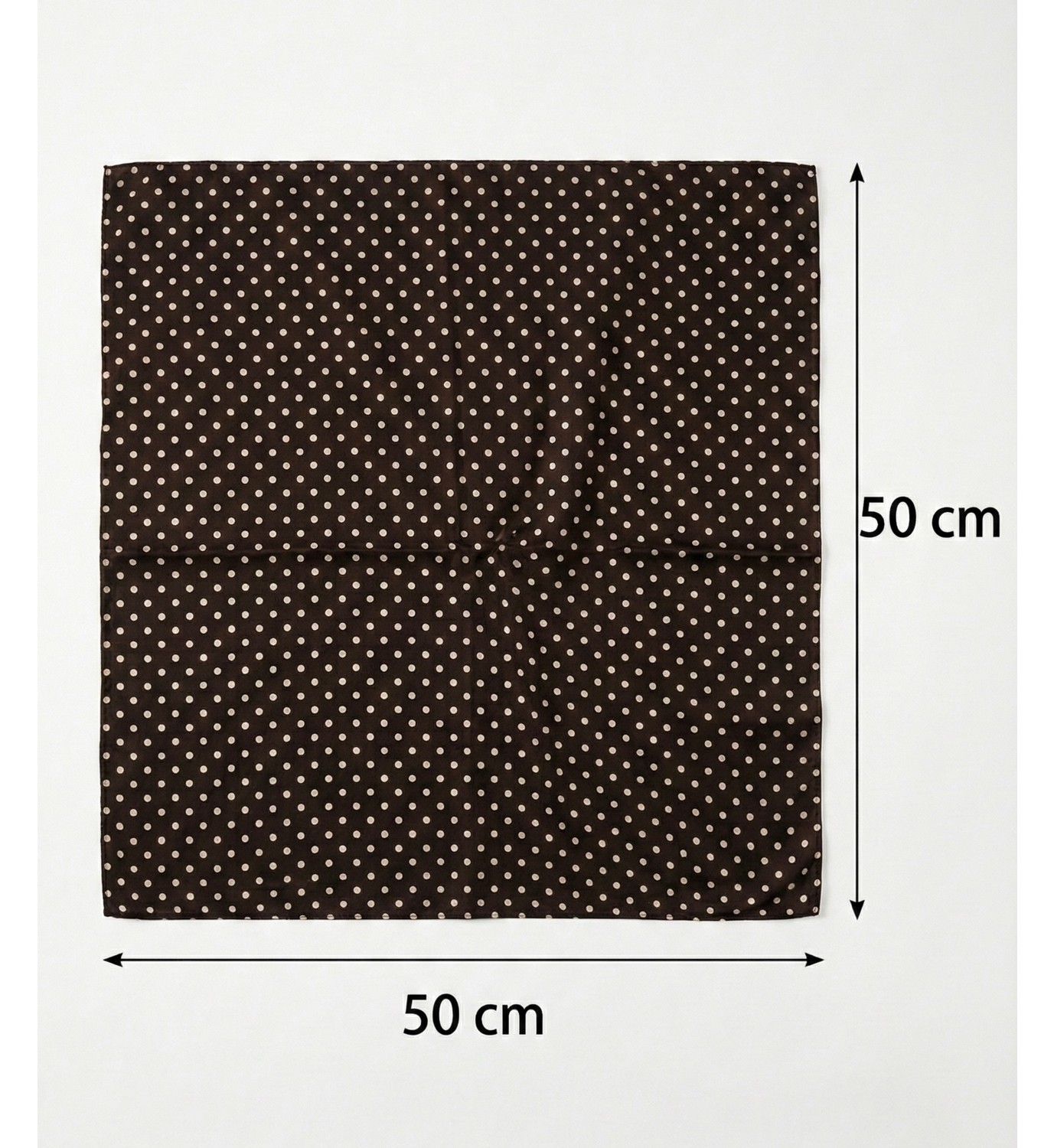 Jz Moda Puantiye Desenli Fular - Retro Tarz Eşarp & Saç Bandı-puantiyeli fular- bandana - 50*50cm görsel 8
