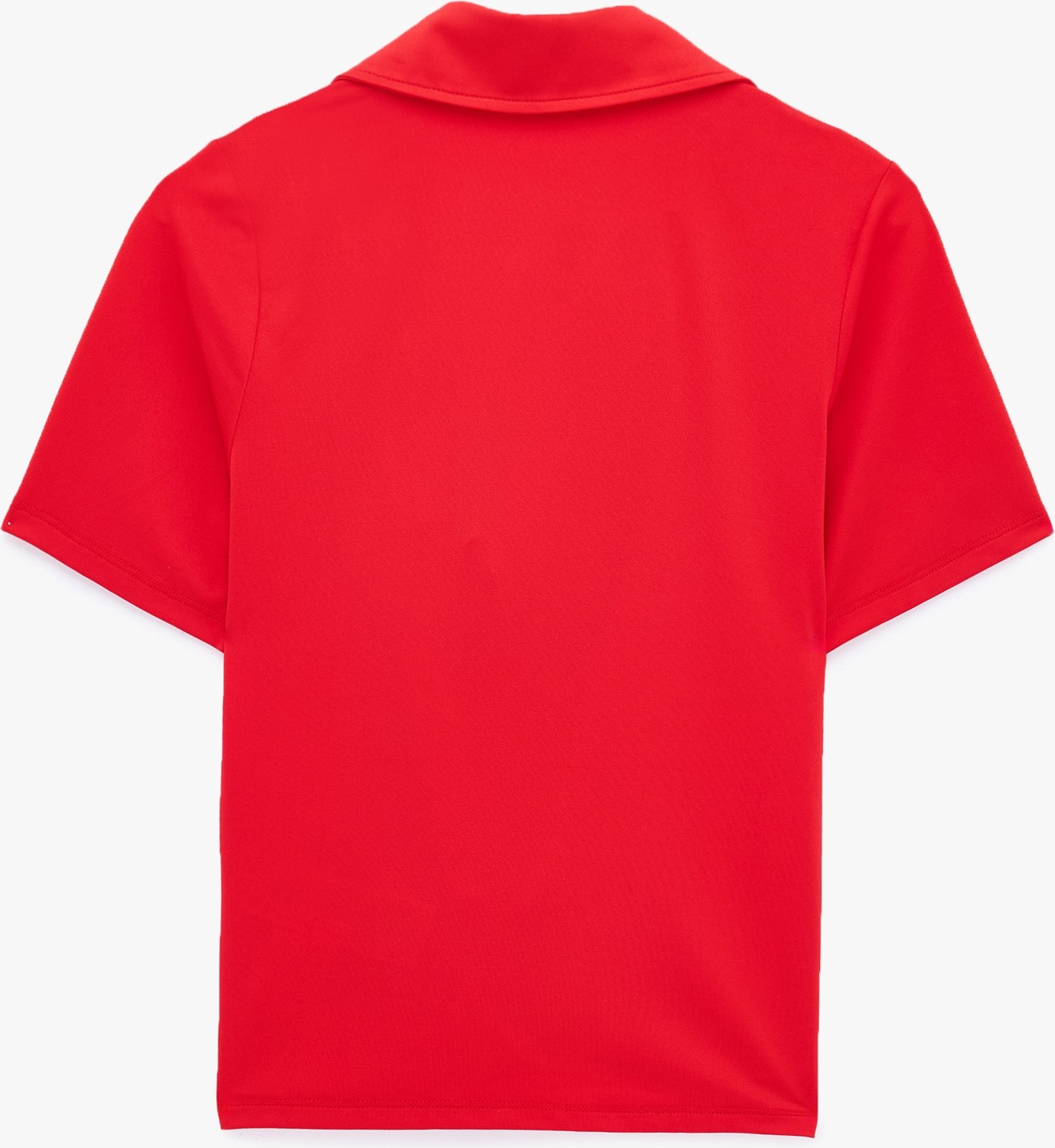 Koton Slim Fit Polo Degaje Yaka Kısa Kollu Bluz görsel 4