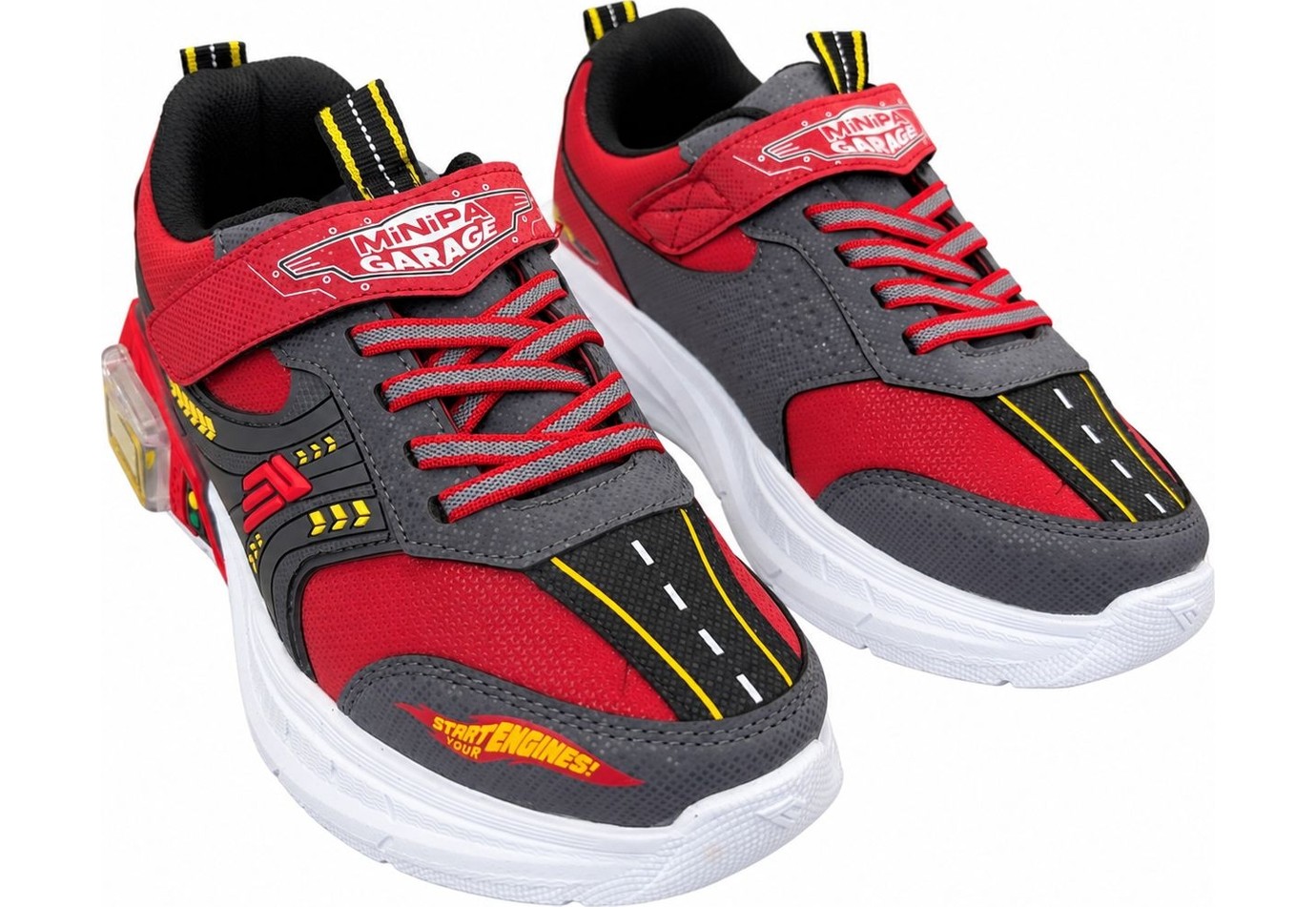 papucumun dünyası Çocuk Spor Araba ve Garage Detaylı Su Geçirmez Özellikte Sneaker görsel 5