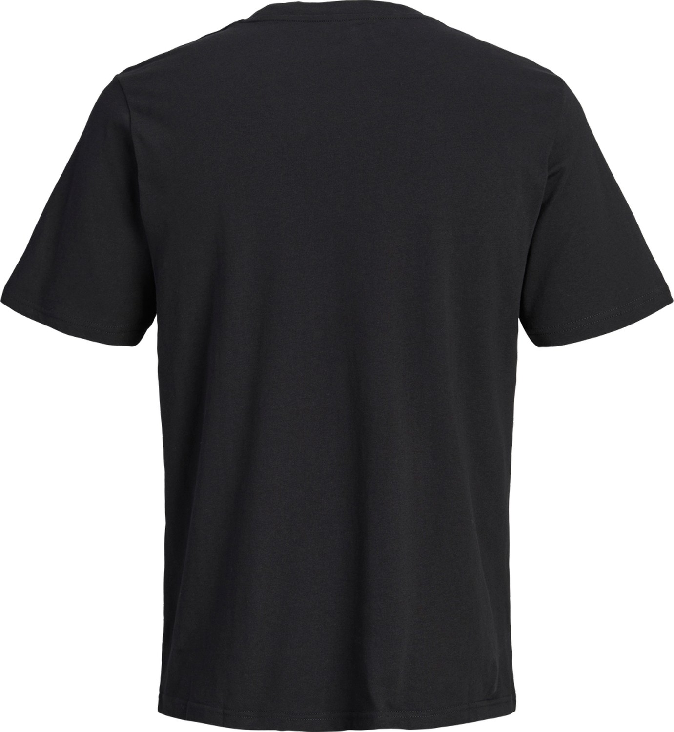 Jack & Jones Erkek Bisiklet Yaka Tişört - Aero %100 Pamuk Kısa Kol Günlük Stil Siyah görsel 3