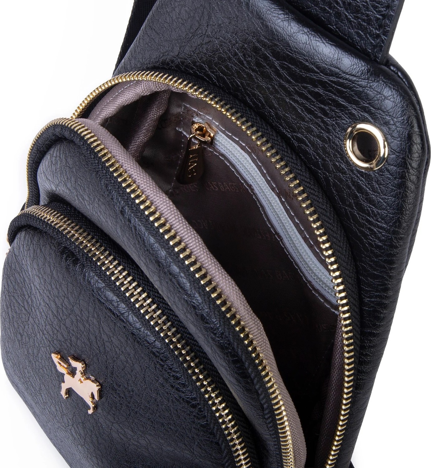 Nas Bag Kadın Crossbody Bag Bel ve Body Bag Siyah Victoria görsel 4