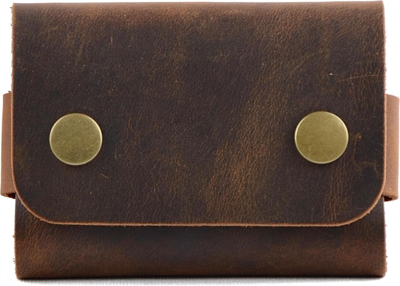 Happy Trend Hakiki Deri Kartlık, Kredi Kartı Cüzdanı, El Yapımı Minimal, Erkek & Kadın Minimalist Kartlık, Küçük Kartvizitlik, Hediyelik Ürün Şık Para ve Kartlık Çç (Taba)