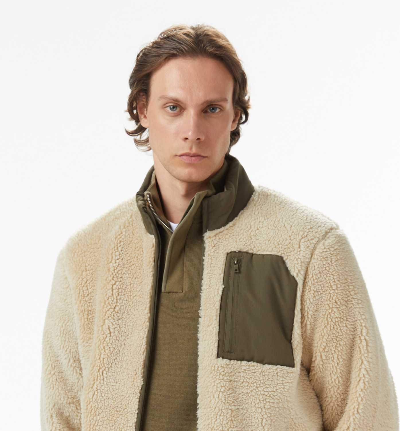 Nautica Erkek Bej Regular Fit Mont J57042T.2GE görsel 4