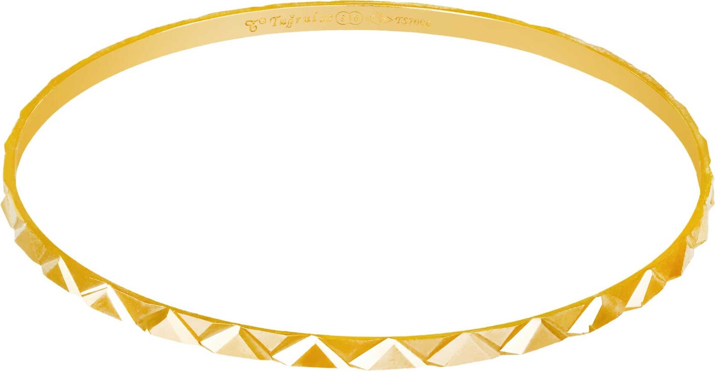 T51 Tuğrul Altın 10 gr (Gram) 22 Ayar Işçiliksiz Üçgen Bilezik
