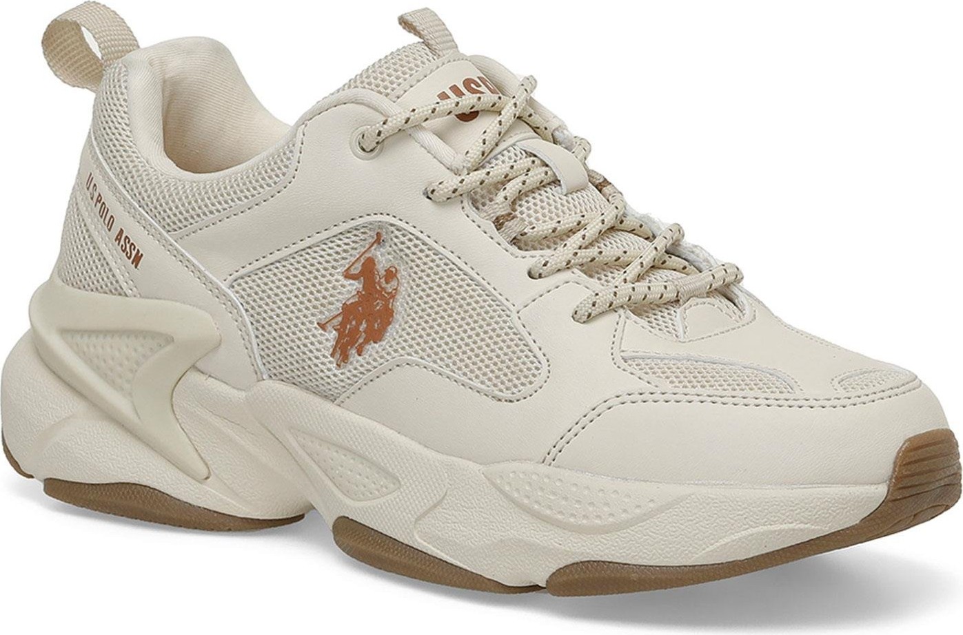 U.S. Polo Assn. A10151351012010 4m Maybe Wmn 4fx Bej Kadın Sneaker Ayakkabı görsel 2