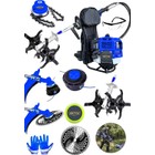 Alman Garden Set 14HP Benzinli Sırt Tipi Ot Çim Biçme Tırpan Makinesi Canavar+ Akrobat Çapa & Misine