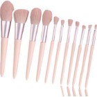 Yeni 11 Parça Cariye Gülümseme Makyaj Fırça Seti Pembe Girly Kalp Pudra Fırçası Fondöten Fırçası Göz Farı Fırçası Güzellik Araçları (Yurt Dışından)