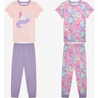 Kız Çocuk Magical 2li Çok Renkli Pijama Takımı