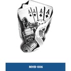 Gerçekci Yarım Kol Kaplama Geçici Dövme Sticker Tattoo