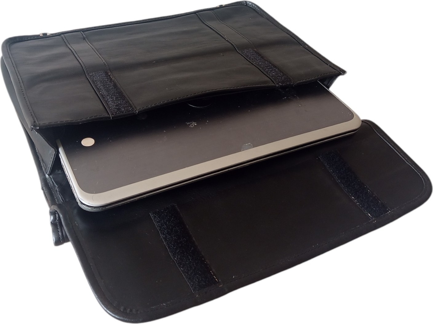 AbbasShop Geniş Boy Anahtarlı Evrak Çantası Kaliteli Deri Evrak Çantası, Laptop Çantası Iş Çantası görsel 2