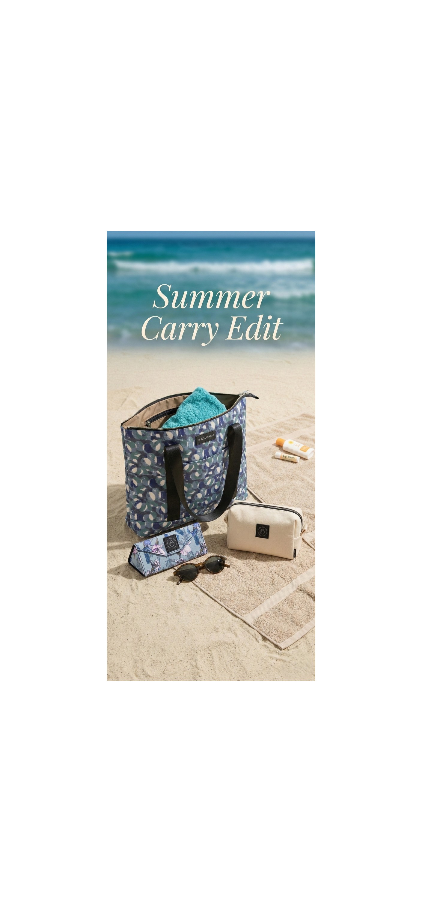 BloominBag Eternal Circles Beach Tote Set