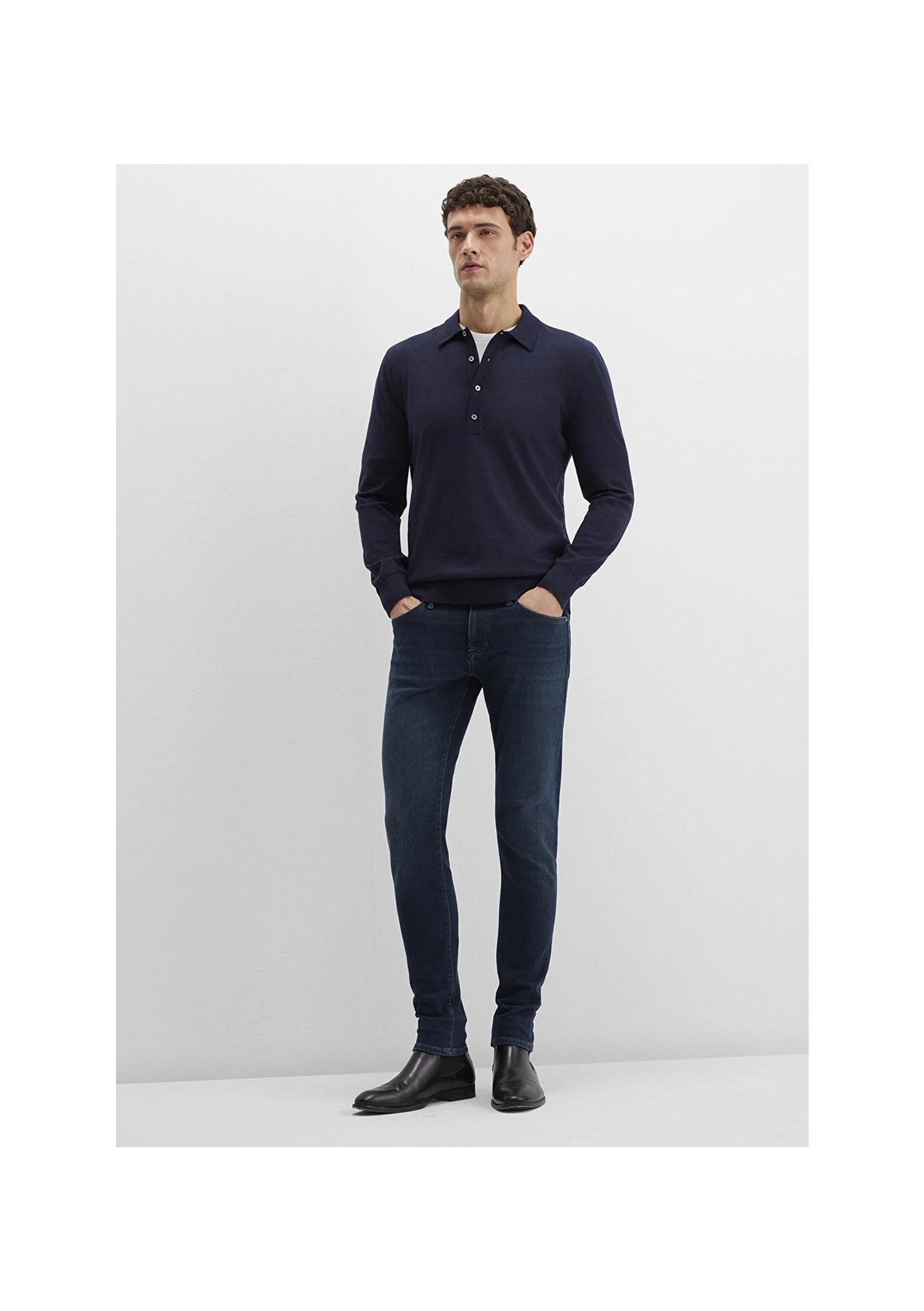 Mavi James Lux Black Puslu Koyu Mavi Jean Pantolon 0042490825 görsel 5