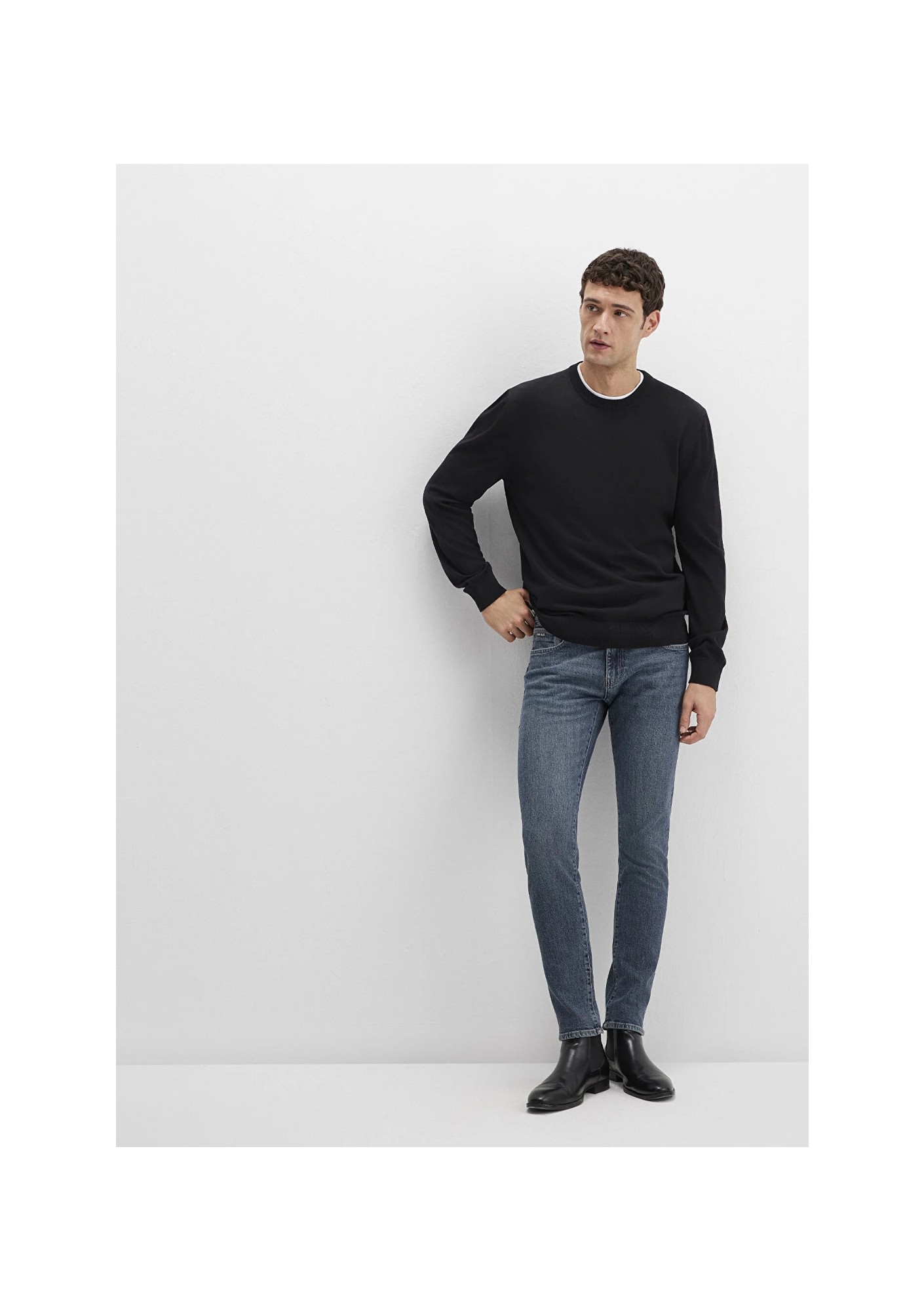 Mavi James Mavi Black Puslu Koyu Mavi Jean Pantolon 0042489342 görsel 3