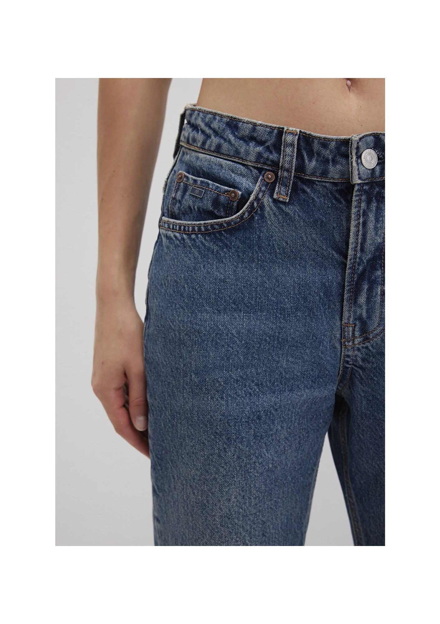 Mavi New York Classic Denim Puslu Koyu Mavi Jean Pantolon 101441-88581 görsel 7
