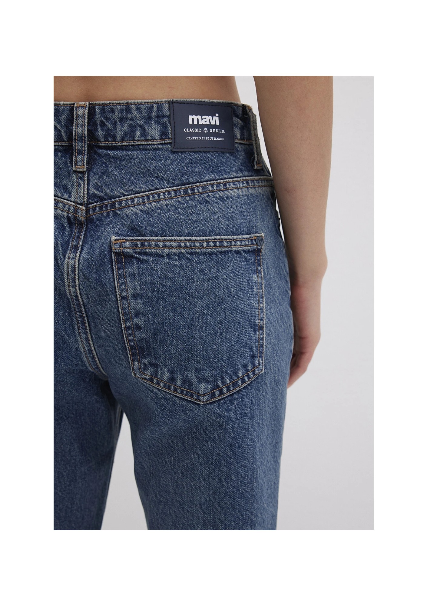 Mavi New York Classic Denim Puslu Koyu Mavi Jean Pantolon 101441-88581 görsel 8