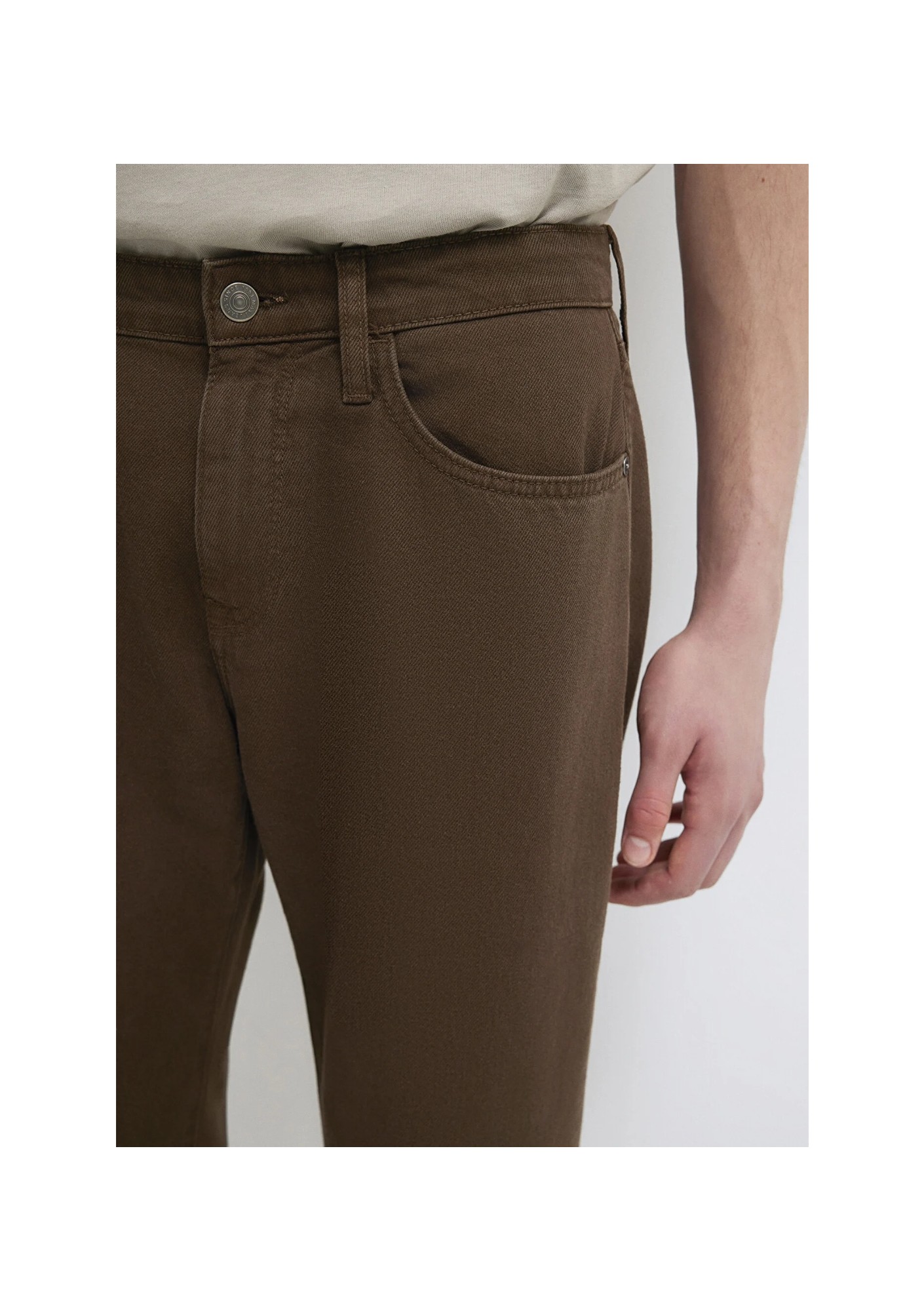 Mavi Lisbon Kahverengi Gabardin Pantolon 0010039-A2797 görsel 6