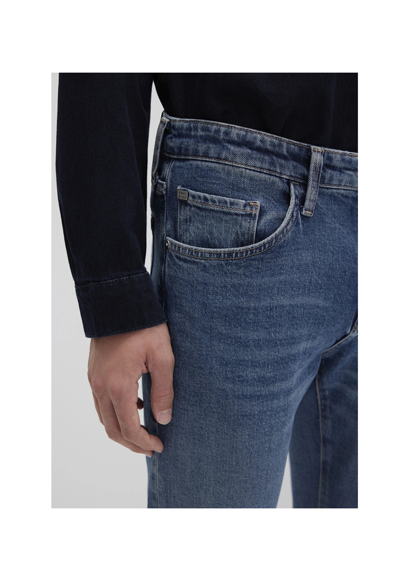 mavi KVNÇ Mavi Black Puslu Mavi Jean Pantolon 001070-90983 görsel 6