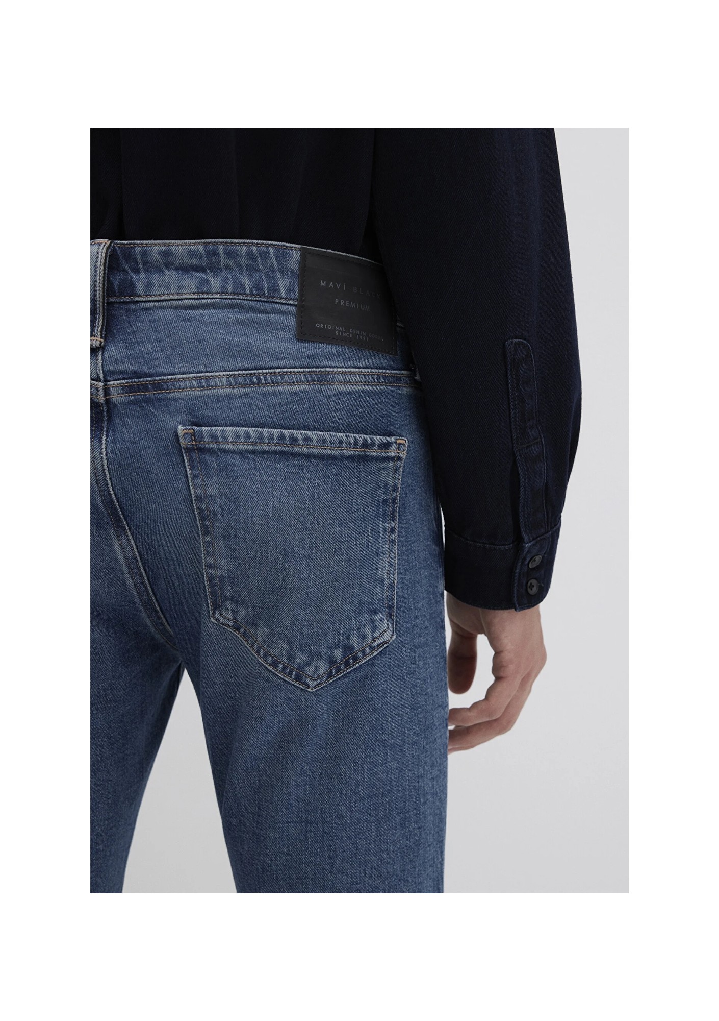 mavi KVNÇ Mavi Black Puslu Mavi Jean Pantolon 001070-90983 görsel 7