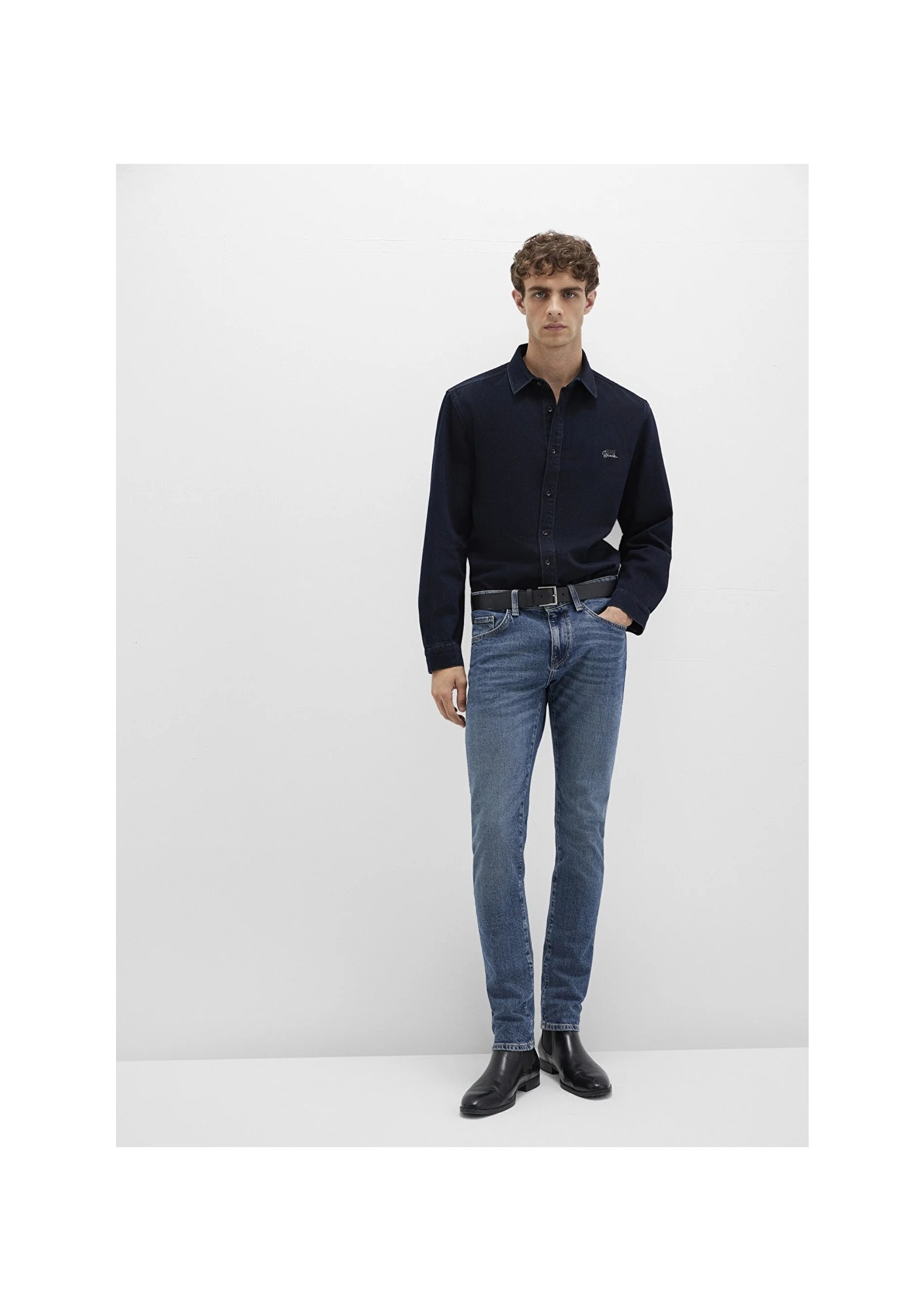 mavi KVNÇ Mavi Black Puslu Mavi Jean Pantolon 001070-90983 görsel 2