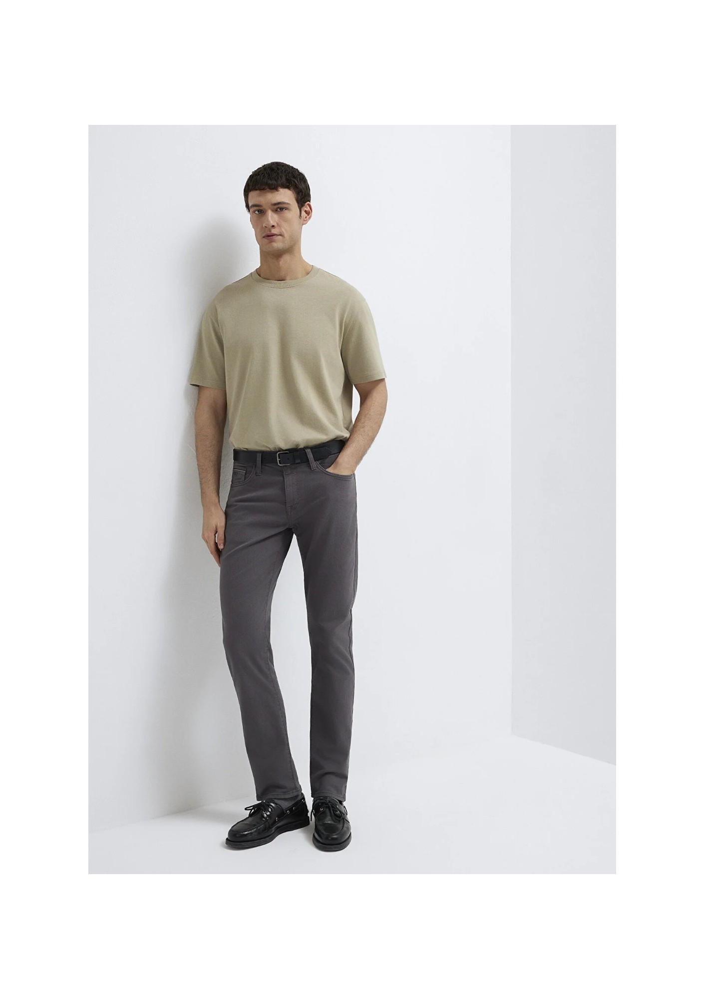 Mavi Marcus Mavi Black Antrasit Gabardin Pantolon 00351A2794 görsel 6