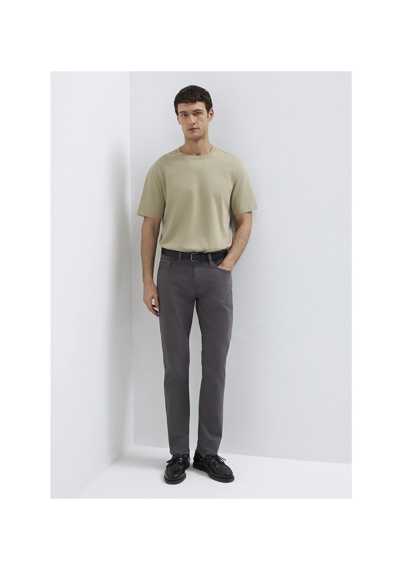 Mavi Marcus Mavi Black Antrasit Gabardin Pantolon 00351A2794 görsel 7