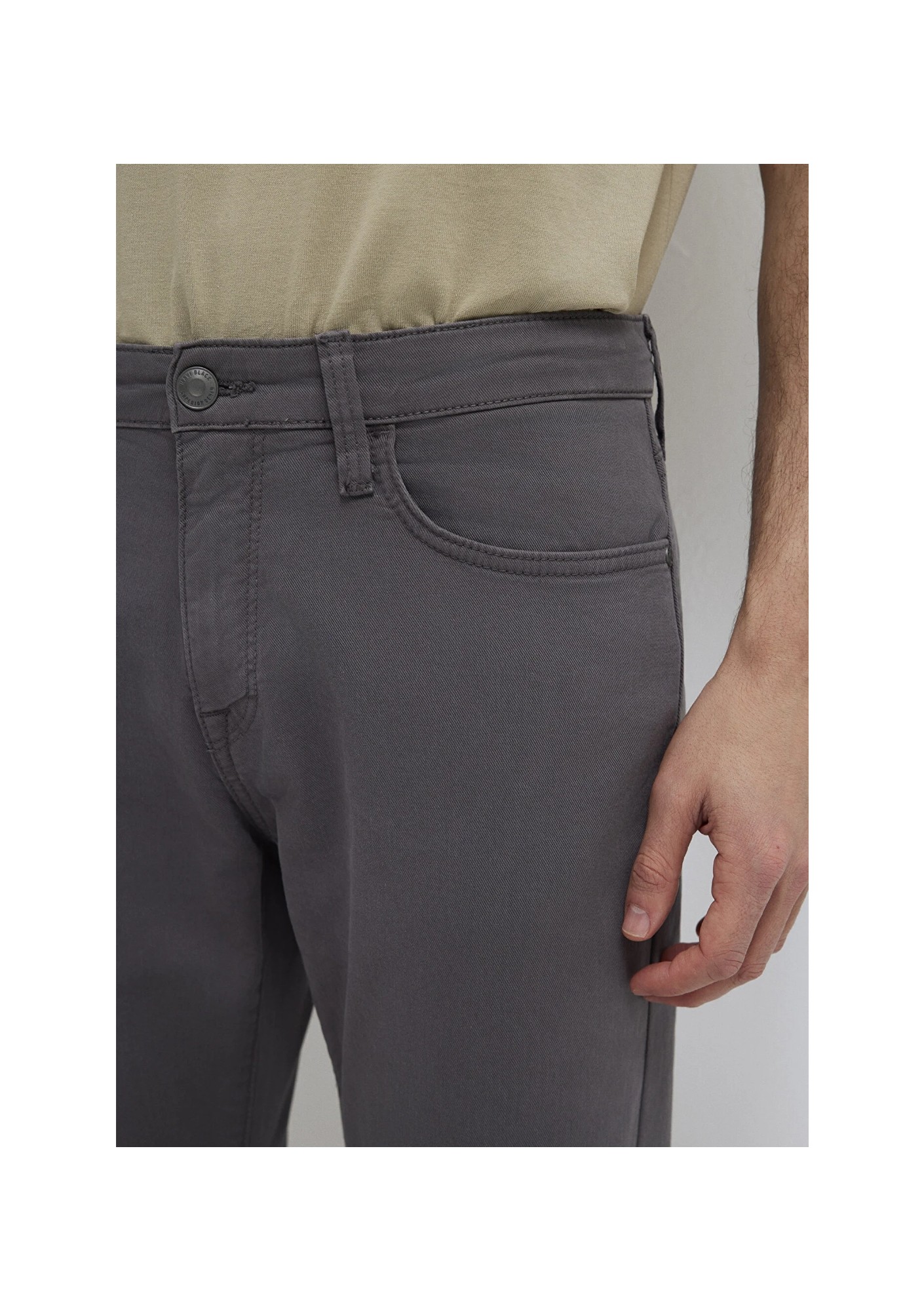 Mavi Marcus Mavi Black Antrasit Gabardin Pantolon 00351A2794 görsel 7